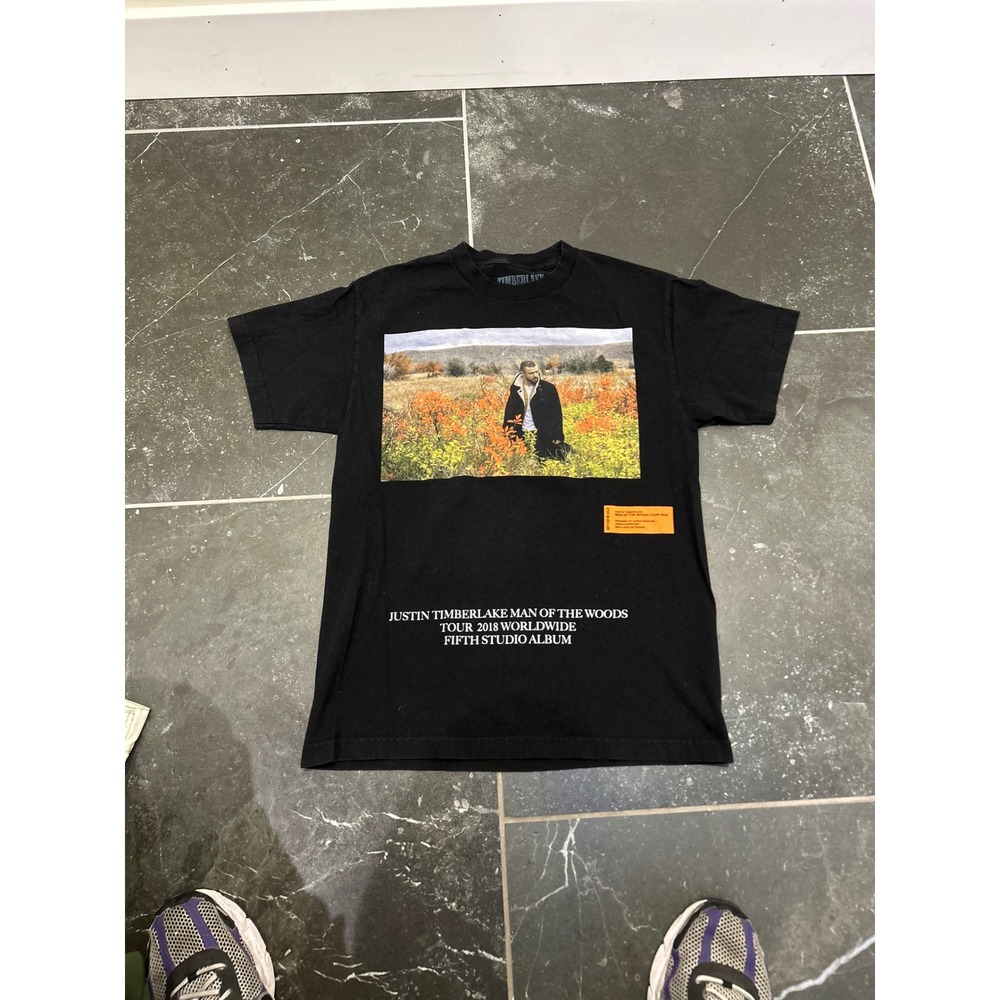 Justin Timberlake Man of the Woods Tour 2018 T-Shirt Mens Medium Black Concert
